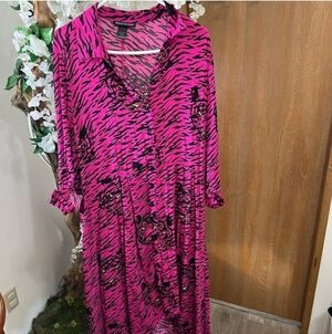 Ashley Stewart 18/20 Tiger Maxi dress